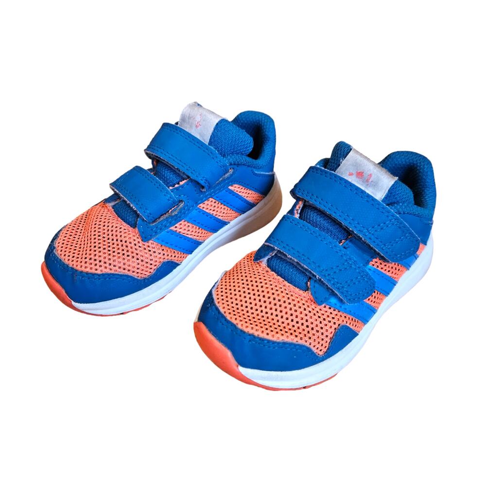 Adidas Toddler Boy's Sneakers Teal Orange Size 6